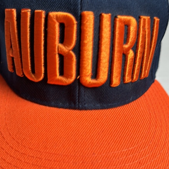 Auburn Tigers Adjustable Snap Back Baseball Style Cap Hat Block Logo All Caps - Picture 2 of 9
